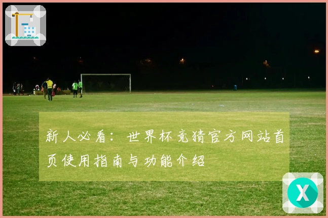新人必看：世界杯竞猜官方网站首页使用指南与功能介绍